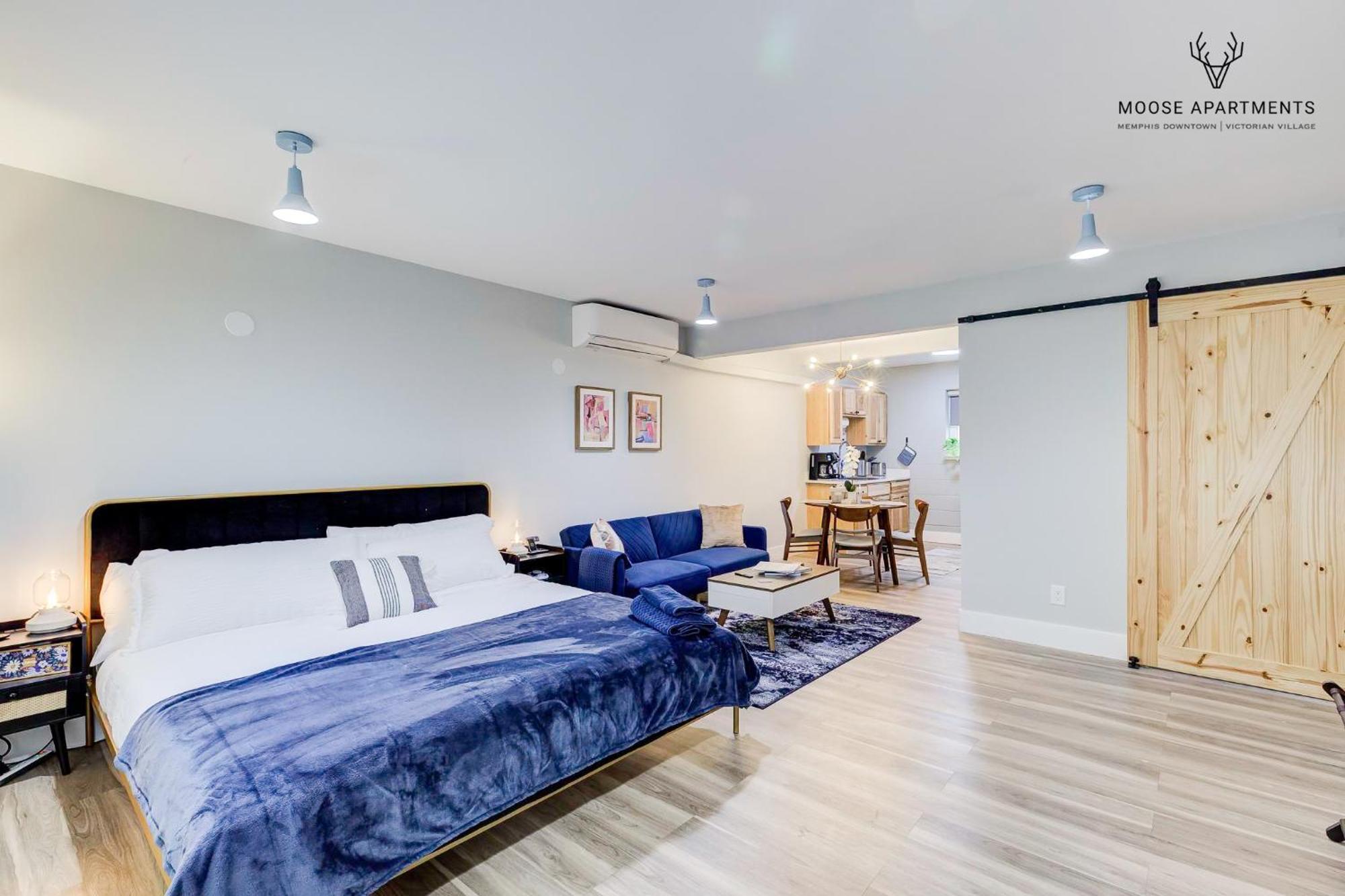 The Moose #9 - Brand New Luxe Modern Loft With Free Parking, King Bed & Fast Wifi Leilighet Memphis Eksteriør bilde