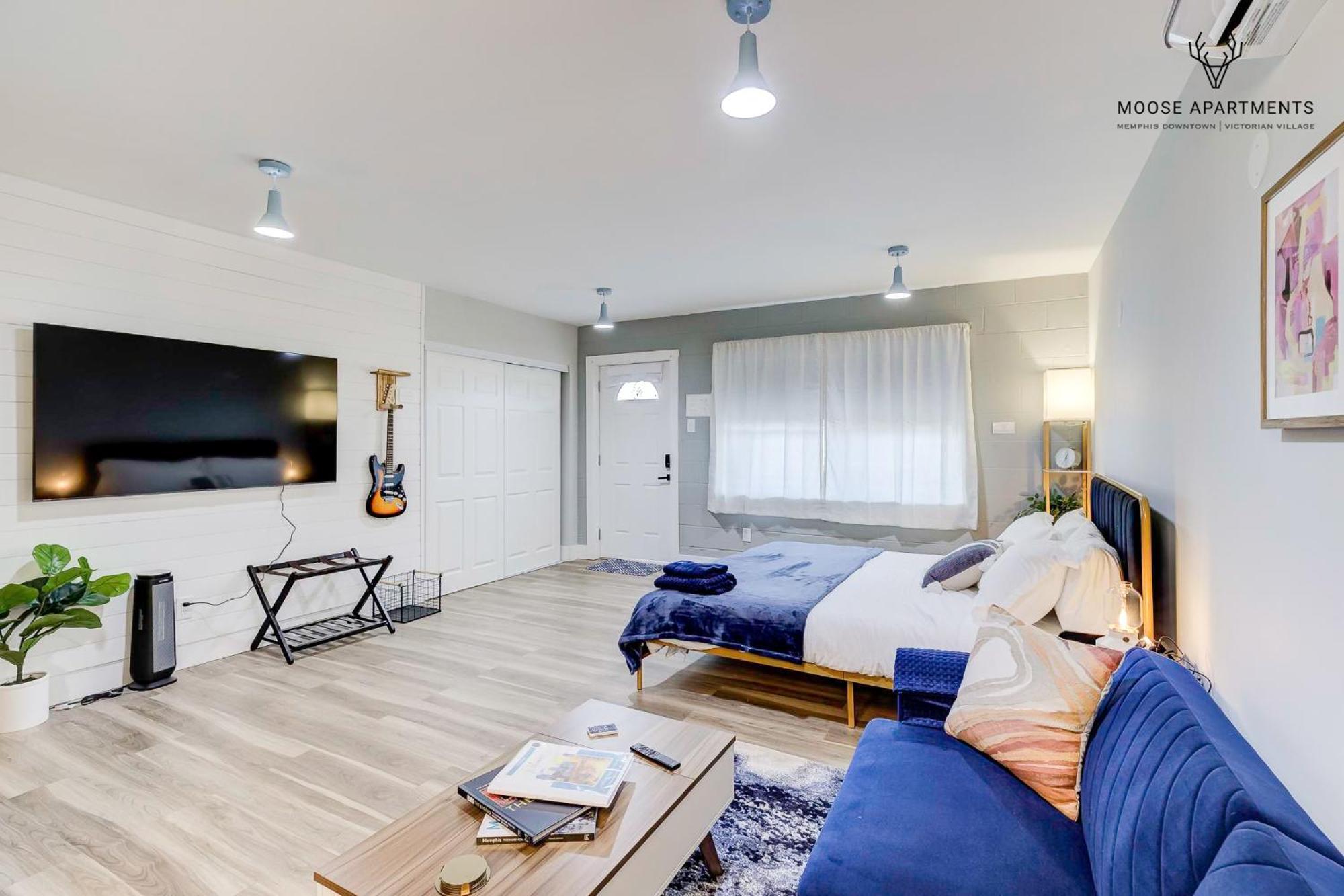 The Moose #9 - Brand New Luxe Modern Loft With Free Parking, King Bed & Fast Wifi Leilighet Memphis Eksteriør bilde