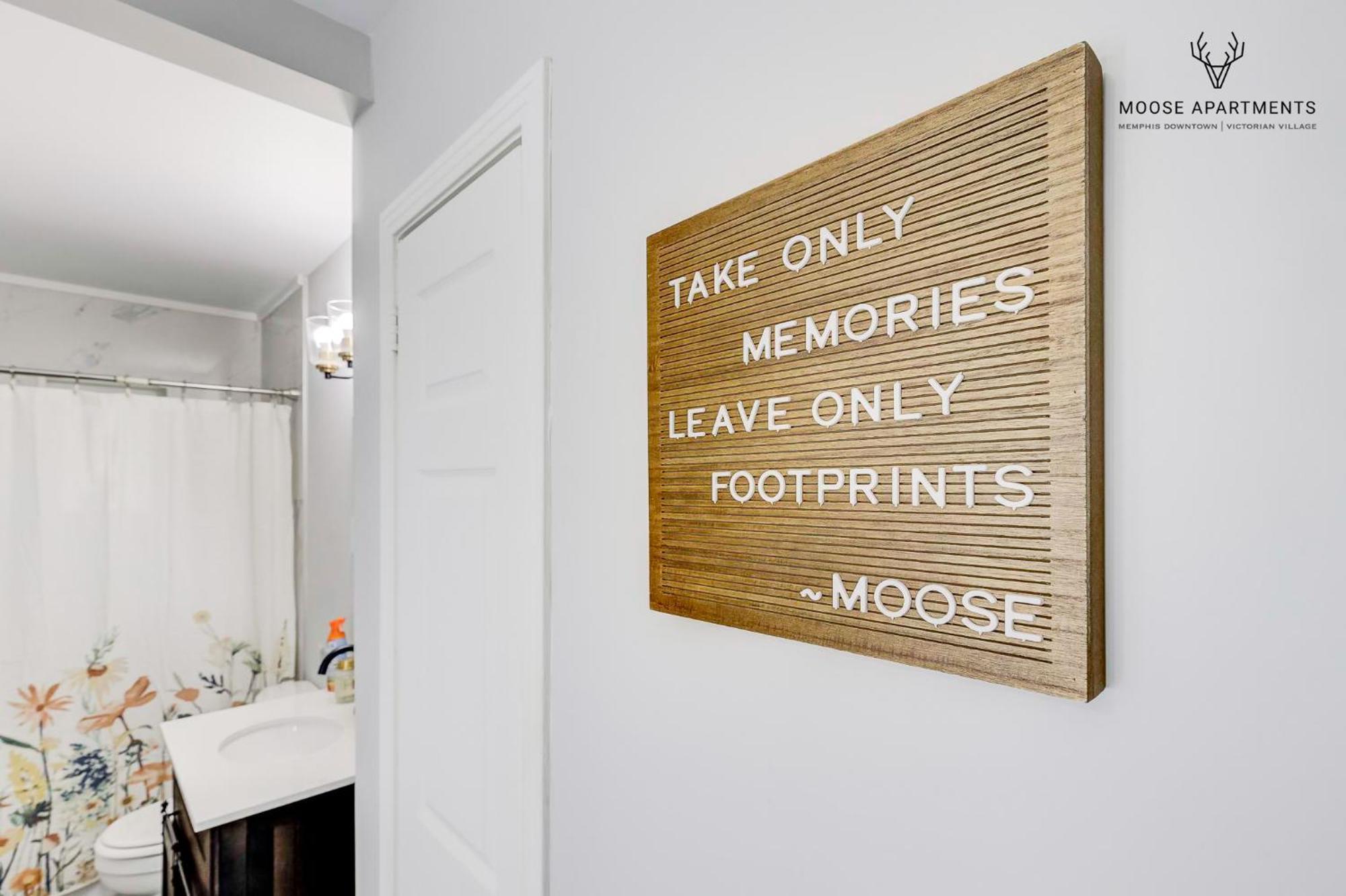 The Moose #9 - Brand New Luxe Modern Loft With Free Parking, King Bed & Fast Wifi Leilighet Memphis Eksteriør bilde