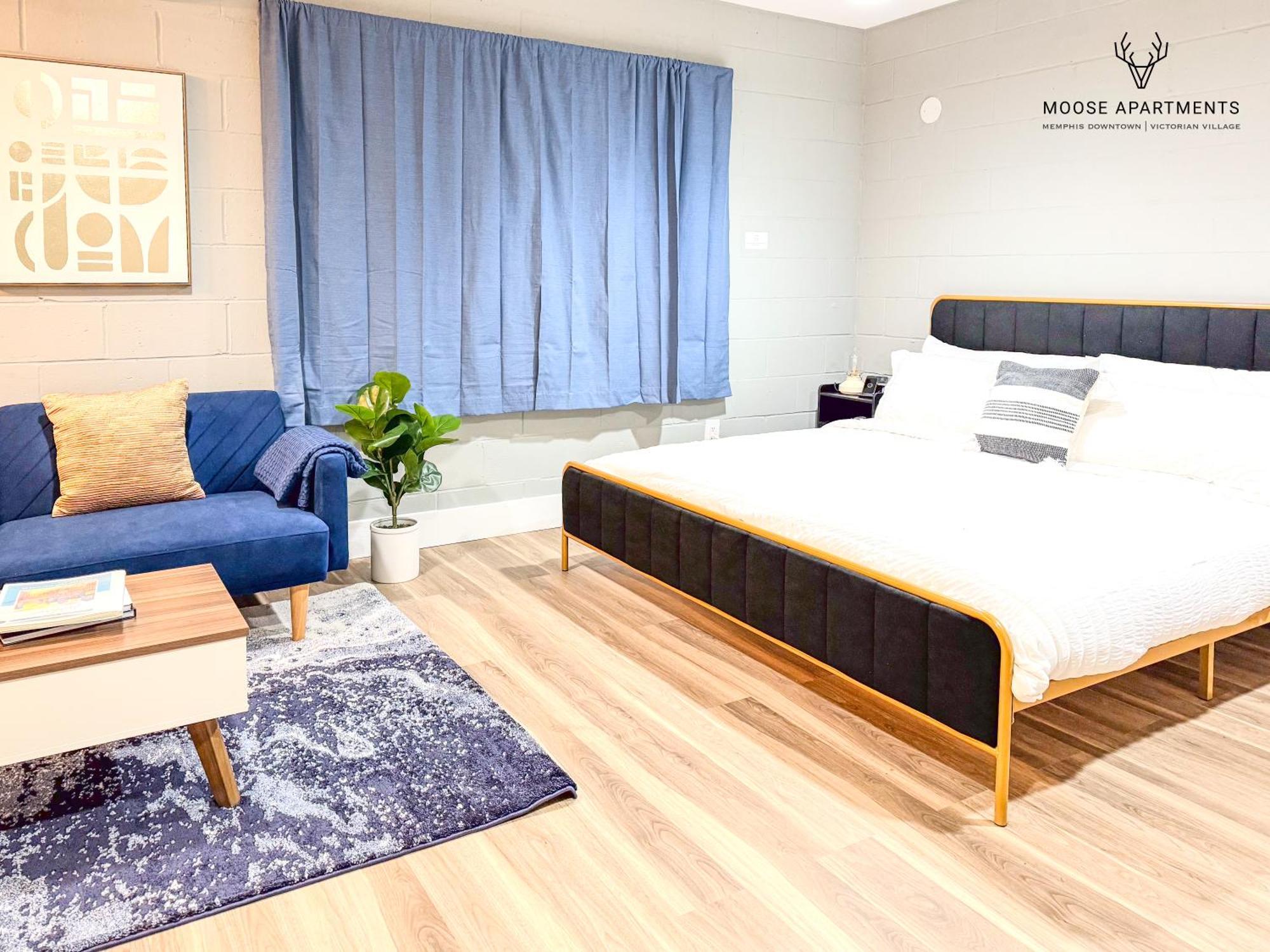 The Moose #9 - Brand New Luxe Modern Loft With Free Parking, King Bed & Fast Wifi Leilighet Memphis Eksteriør bilde